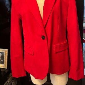 NWT gorgeous red suit from Zara. One button blazer and ankle pant.